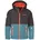 Softshelljacke Stormy Blue Black Flame Orange 116 cm