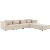Juskys modulares Sofa Domas XXL - Wohnlandschaft - Beige