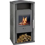 Kaminofen Typ10842-Gron gussgr.Naturstein 6kW
