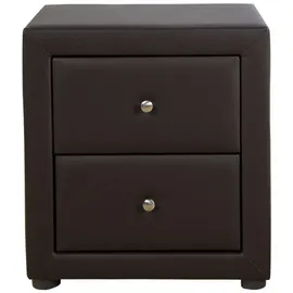 Homestyle4u Nachtschrank 47x53x41 in Braun 1834,