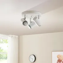 lux.pro Deckenleuchte Bathgate 3 x GU10 Weiß - Weiß