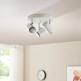 lux.pro Deckenleuchte Bathgate 3 x GU10 Weiß - Weiß