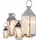 Kare Laterne Giardino Edelstahl/Glas Silver