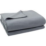 Zoeppritz Soft-Fleece-Decke – voluminös, Kuscheldecke – 110x150 cm – 935 titanium - von ’zoeppritz since 1828’