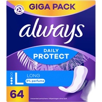 Always dailies | Extra Protect | Long Plus | Slipeinlagen Damen (Long Plus 64er, 1er Pack)
