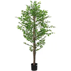 vidaXL Ficusbaum Künstlich 1260 Blätter 200 cm Grün, - vidaXL