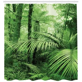 ABAKUHAUS Duschvorhang 175 x 180 cm grün