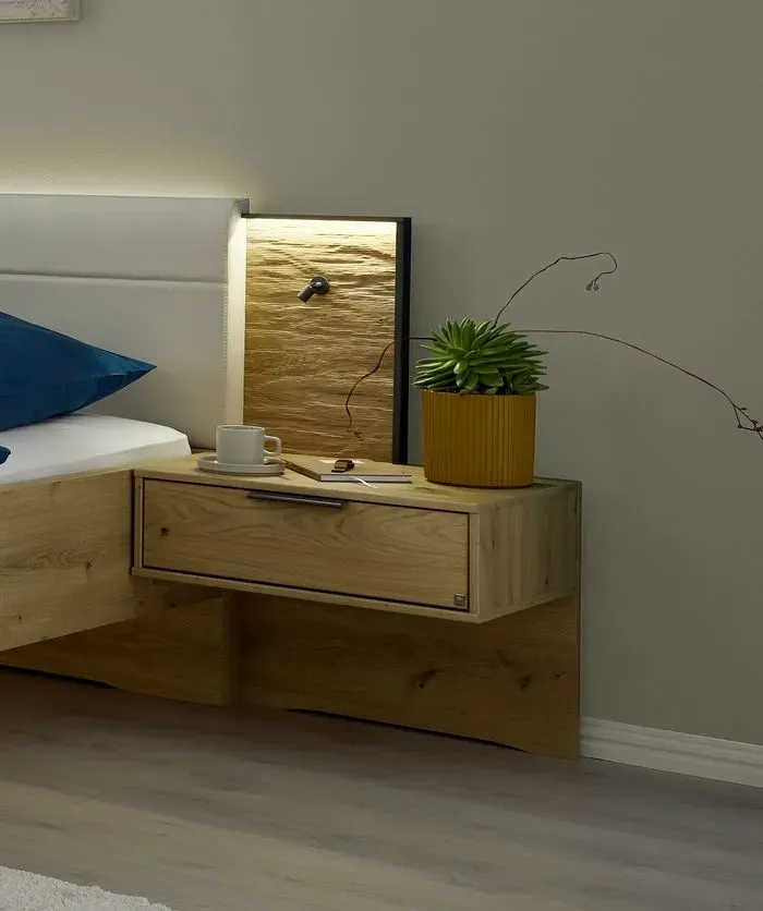 Musterring Nachttisch San Francisco Holz Eiche Bianco