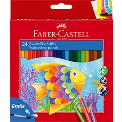 FABER-CASTELL KINDER-AQUARELL Aquarellstifte farbsortiert, 1 St.