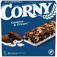 CORNY Cookies & Cream Müsliriegel 6 Riegel, 6 St.