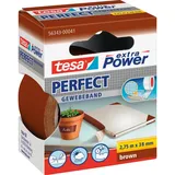 Tesa extra Power Perfect Gewebeband braun 38,0 mm x 2,75 m 1 Rolle