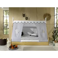 Vipack Hausbett Tipi 90 x 200 cm Kiefer massiv weiß