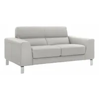 Calia Italia 2,5-Sitzer »Simon, hoher Sitzkomfort, modern und elegant, italienisches Designsofa«, in zwei Lederqualitäten braun