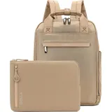 Golla 76470 – Laptop Rucksack 15.6" mit Sleeve 15" als Set in coffee