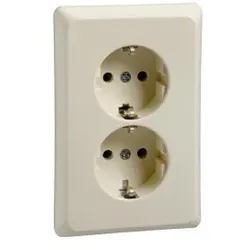 Elso 515400 Steckdose für Geräteträger 2-fach 16A RENOVIERUNG Schraubklemme perlweiß