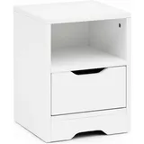 Wohnling Nachtschrank WL5.700 31 x 43 x 31 cm Weiß