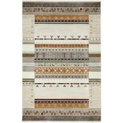 Webteppich Selin in Beige/Braun ca. 80x160cm