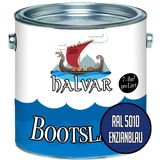 Halvar 2-K MATT Yachtlack Blau RAL 5000-5024 Bootslack für GFK/Polyester/Kunststoff 2-Komponenten Lack inkl. Härter (5 L, RAL 5010 Enzianblau)