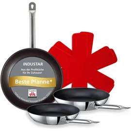 Schulte-Ufer Industar Pfannen-Set 4-tlg. 20 cm + 24 cm + 28 cm