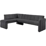 exxpo - sofa fashion Essbank EXXPO - SOFA FASHION "Barista, bequem und elegant, hohe Bodenfreiheit", grau (anthrazith), B:245cm H:83cm T:159cm, Sitzbänke, Essbank, Eckbank Barista bequem und elegant, hochwertige Detailverarbeitung