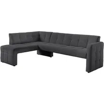 exxpo - sofa fashion Essbank EXXPO - SOFA FASHION "Barista, bequem und elegant, hohe Bodenfreiheit", grau (anthrazith), B:245cm H:83cm T:159cm, Sitzbänke, Essbank, Eckbank Barista bequem und elegant, hochwertige Detailverarbeitung