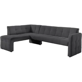 exxpo - sofa fashion Essbank EXXPO - SOFA FASHION "Barista, bequem und elegant, hohe Bodenfreiheit", grau (anthrazith), B:245cm H:83cm T:159cm, Sitzbänke, Essbank, Eckbank Barista bequem und elegant, hochwertige Detailverarbeitung