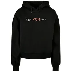 Kapuzenpullover MERCHCODE "Merchcode Damen", Damen, Gr. S, schwarz, 100% Baumwolle, mehrfarbig, casual, oversize, ohne Ausschnitt, Langarm, Pullover