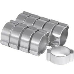 RIEGLER 2-Ohr-Schlauchklemme Stahl verzinkt 11-13mm Bandbreite 6,5 mm