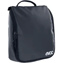 Evoc WASH Pouch Kulturtasche für den Reisealltag (Travel Organizer mit individuell platzierbaren Trennelementen, herausnehmbarer Taschenspiegel, integriertem Haken zum Aufhängen), Carbon Grey - Black