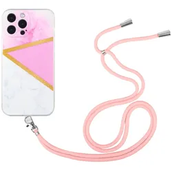 Hülle Handy Schutz für Apple iPhone 12 Pro Handykette Case Cover Bumper Etuis