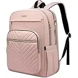 Laptop Rucksack für Frauen, Passt 17.3 Zoll Laptop Tasche, Mode Reise Arbeit Anti-Diebstahl Bagpack, Business Computer wasserdichte Rucksack,Rosa große College Rucksäcke