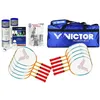 VICTOR Badmintonschläger Badminton-Set Starter, Optimaler Einstieg in den Badmintonsport