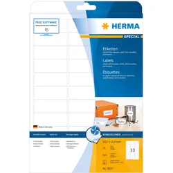 HERMA Special - Papier - matt - permanent selbstklebend - beschichtet - weiß - 6