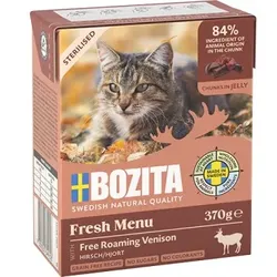 BOZITA Nassfutter Katze Sterilised Häppchen in Sauce mit Saibling 6x370 g