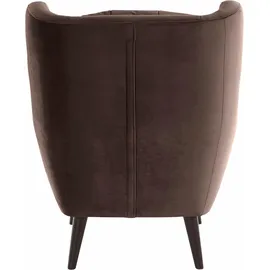 Home Affaire Ohrensessel Hemmink Mikrofaser 90 x 107 x 94 cm Braun