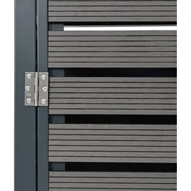 Mendler Mülltonnenverkleidung HWC-K14 119 x 140 x 102 cm anthrazit