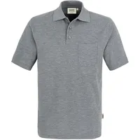 Hakro Pocket-Poloshirt Top grau meliert, XL