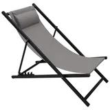 Liegestuhl klappbar Alu 2er Set Klappstuhl Relaxliege Strandstuhl Gartenliege
