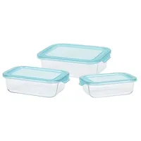 Excellent Houseware Fiambreras Set 3-teilig klar