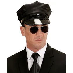 Schwarze Chauffeurs Mütze - OS