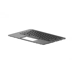 HP L90460-B31, Gehäuse-Unterteil+Tastatur, Holländisch, Tastatur mit Hintergrund