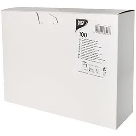 Papstar 100 Bestecktaschen Airlaid 40 cm x 48 cm Grau