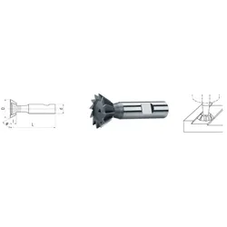 ELMAG HSS Co5 Winkel-Stirnfräser DIN 1835B - 73615