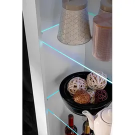 komodee Wohnzimmerset, Weiß, Weiß, Holzwerkstoff, 9 Fächer, Rechteckig, 250x159x35 cm, Wohnzimmer, Wohnwände, Wohnwand-Sets