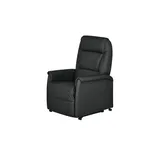 HIMOLLA Fernsehsessel Leder 74 x 110 x 85 cm Grau mit Relax-Funktion