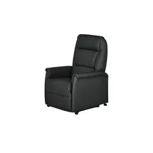 HIMOLLA Fernsehsessel Leder 74 x 110 x 85 cm Grau mit Relax-Funktion