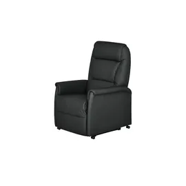 HIMOLLA Fernsehsessel Leder 74 x 110 x 85 cm Grau mit Relax-Funktion