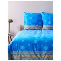 BASSETTI Bettwäsche PALLAVICINO in azurblau | Gr.: 135 x 200 cm