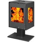 moeby24 Design-Kaminofen Klassik Kamin Ofen Kaminofen EcoDesign 6,5 kW EEK A+ 130mm
