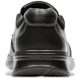 CLARKS Herren. Cotrell Free Slipper Derby, schwarz (Black Oily Leather), 44 Wohnung, Keine, Lässig